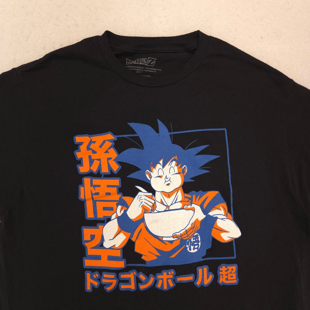 Dragon Ball Anime Crew Neck Graphic Casual T Shirt Adult Mens Size Large L Black